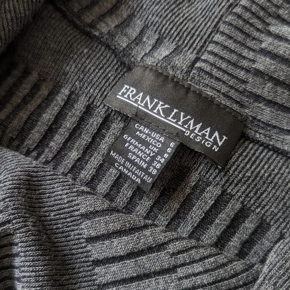 Frank Lyman Design cowl neck sweater with faux belt, size 6. - Picture 3 of 5